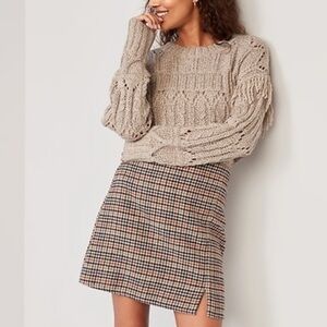 Old Navy Textured Fringe Pullover Sweater Sz XS